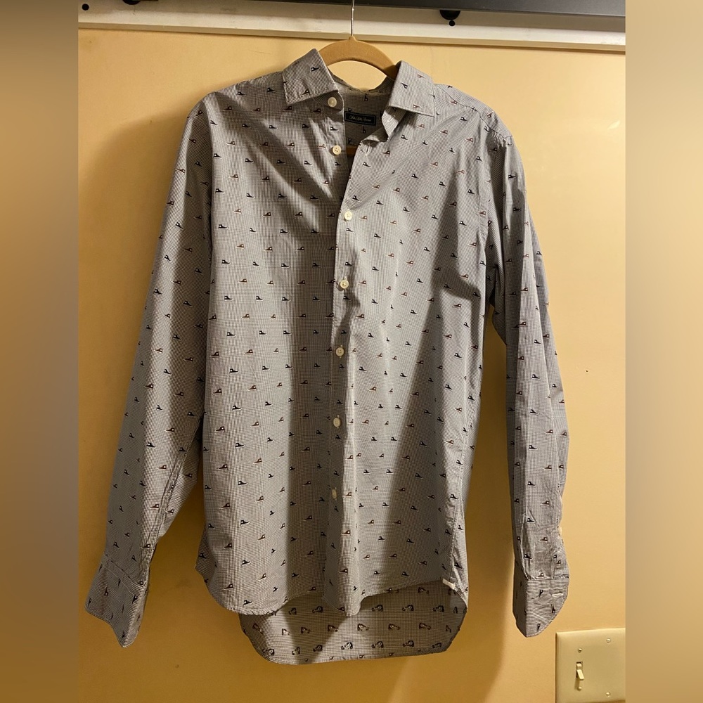 Saks Fifth Avenue Button Down: Converse Sneakers